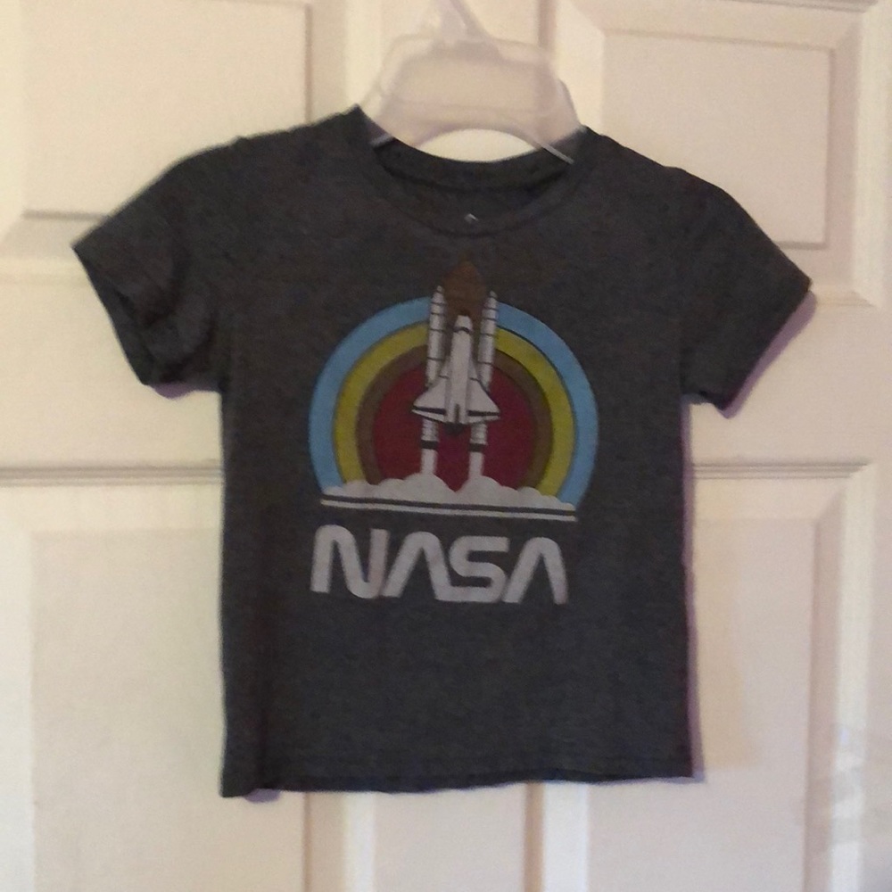NASA Gray Logo T-Shirt Boys 4T